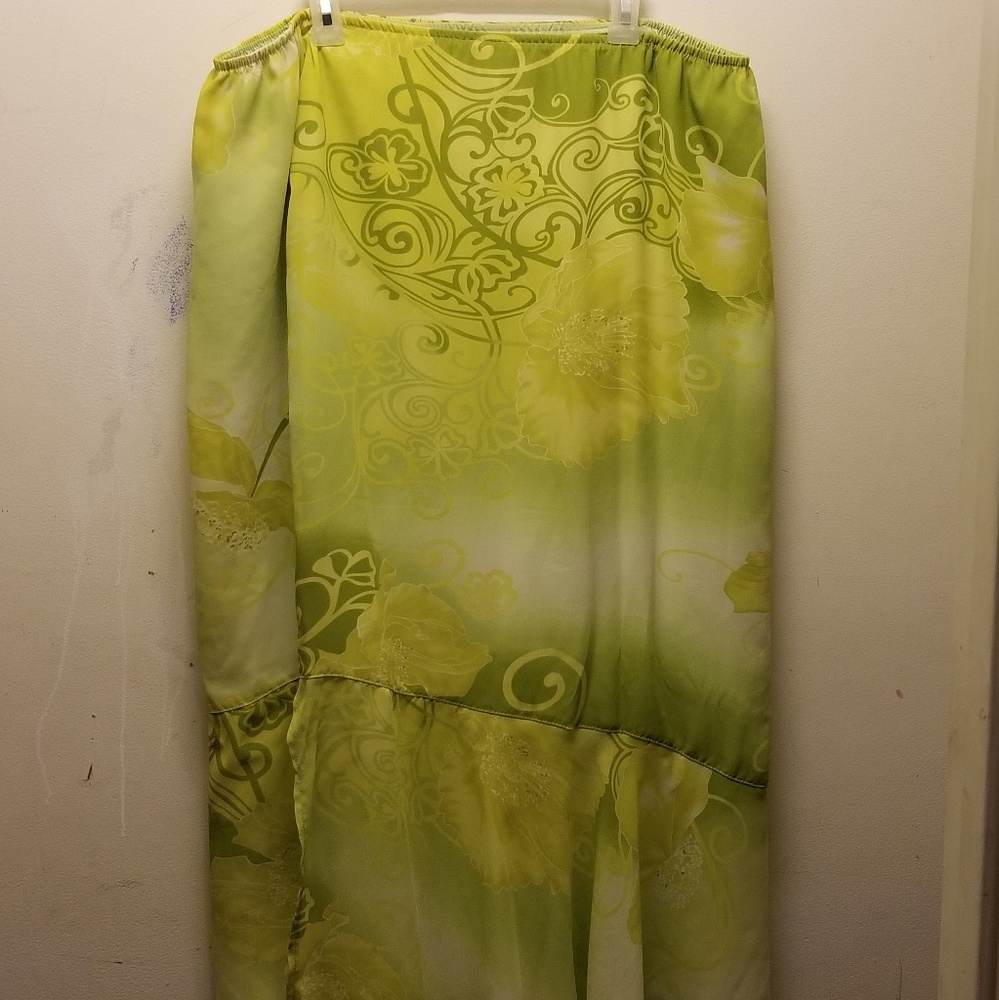 Green Flower Skirt